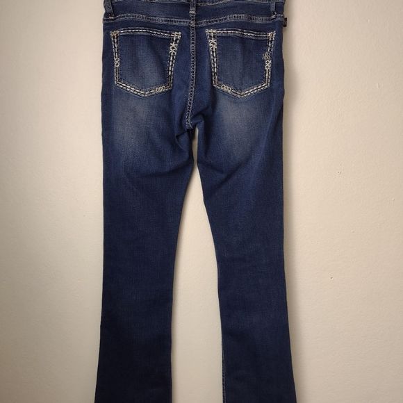 Rock & Republic. Kasandra Jeans Blue Midrise Bootcut Distressed   Sz 8. - Picture 2 of 12